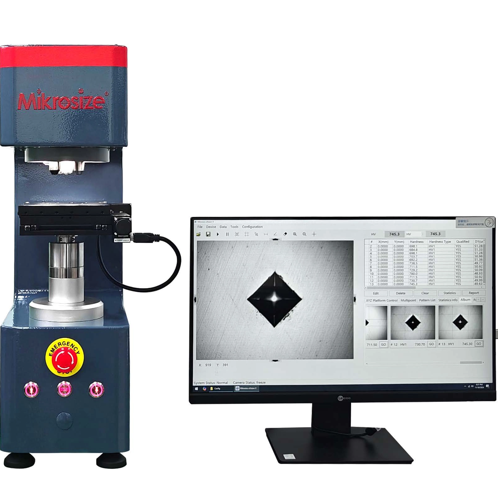 自动转塔高精度数字显微维氏硬度计