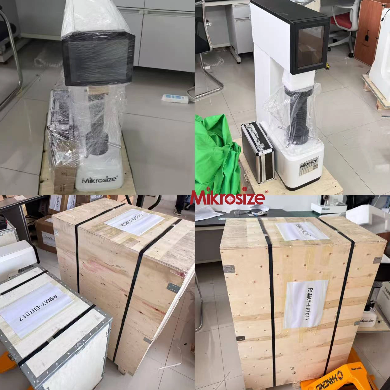 马来西亚客户订单2个具有挨家挨户的物流的高质量硬度测试人员。