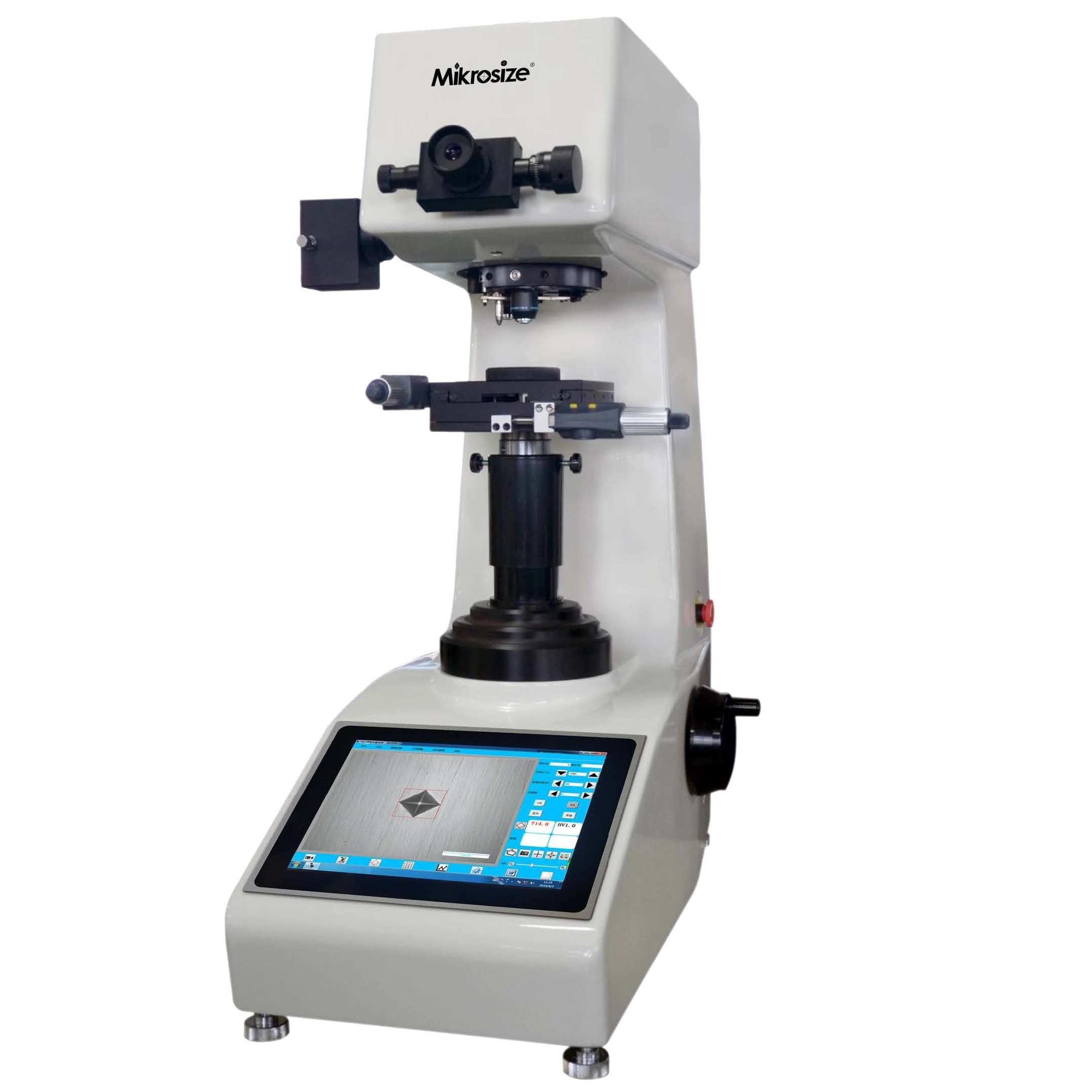 通过大触摸屏界面简化硬度测试