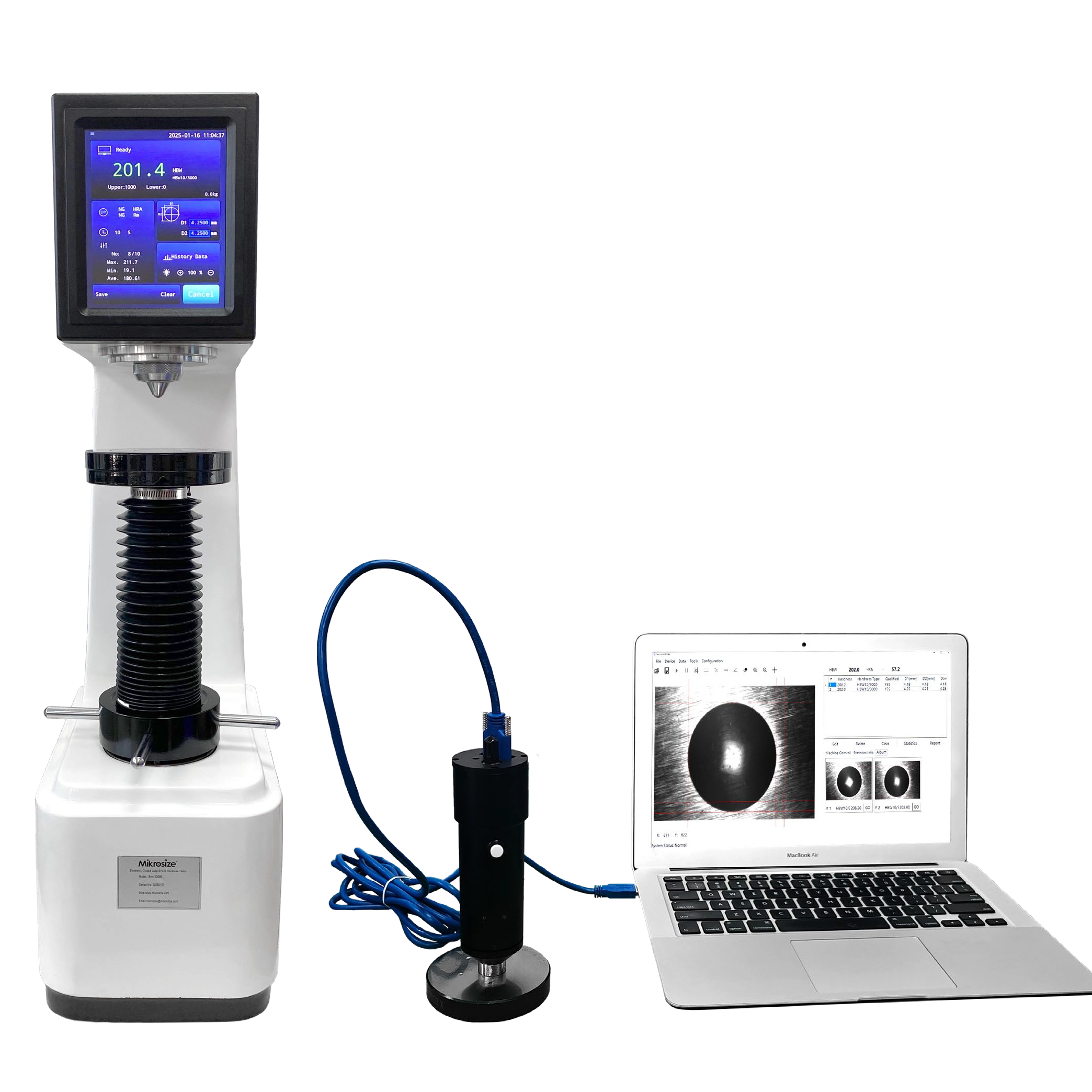 IBRIN-3000EV电子触摸屏视觉Brinell硬度测试仪