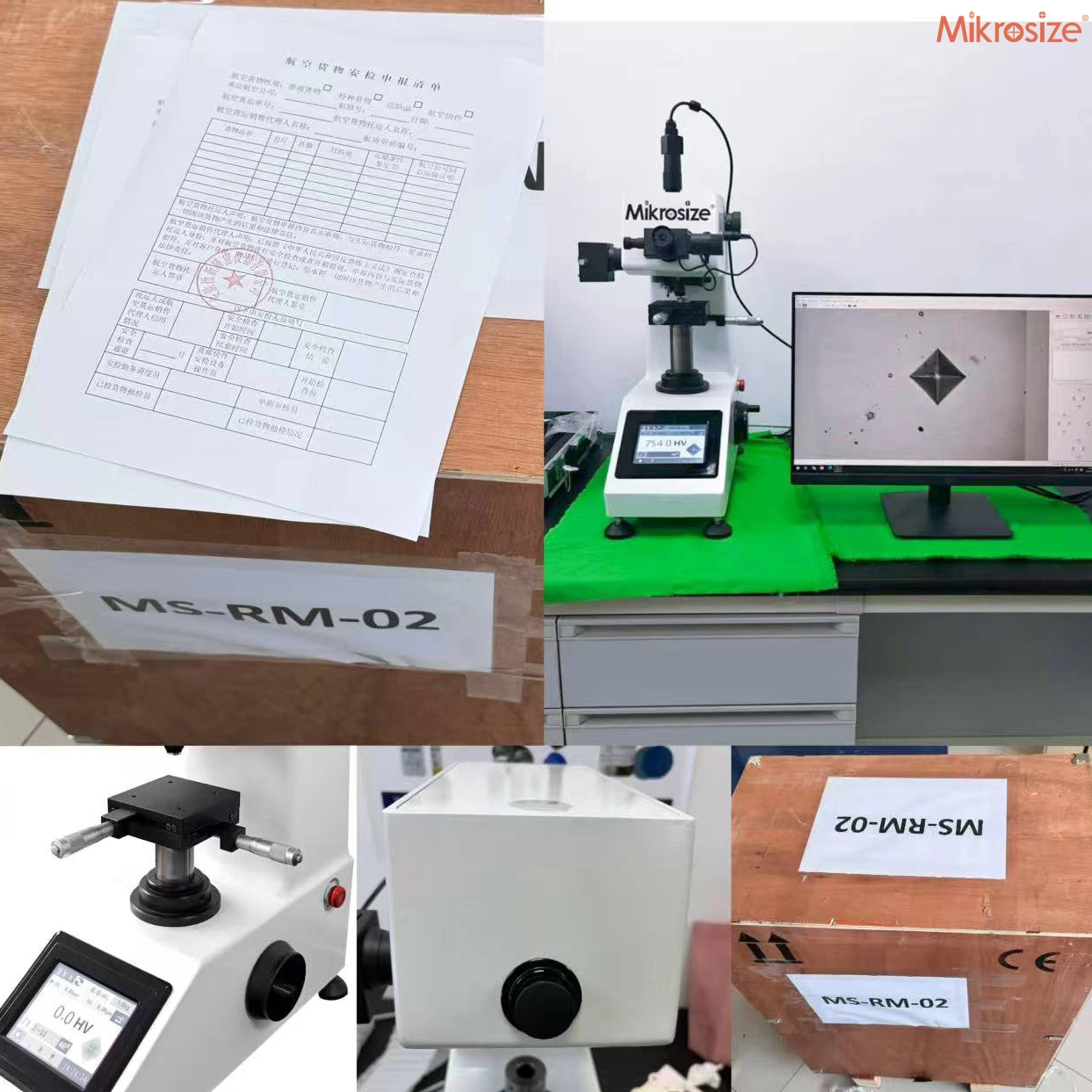 意大利展会维氏硬度计春节前发货完成。