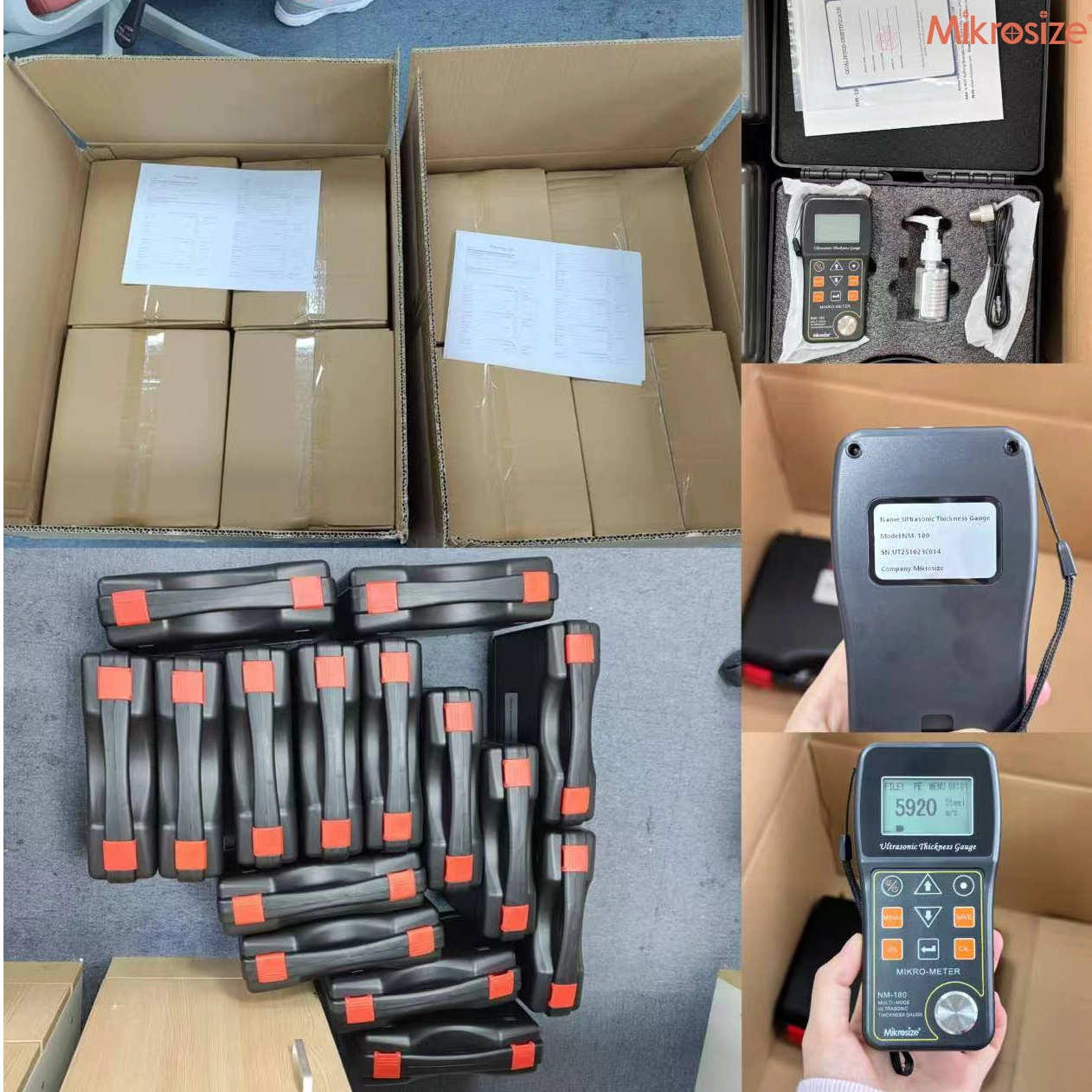 从巴西经销商处重新订购 iThick-200 测厚仪。